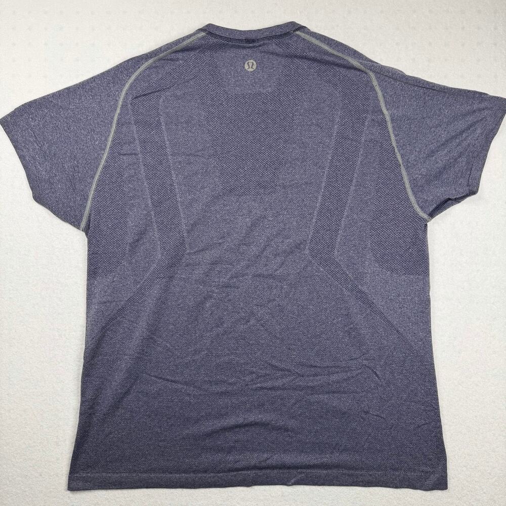 Lululemon Metal Vent Tech Short Sleeve Shirt Men’s Large Purple Heathered Tee - Picture 2 of 6